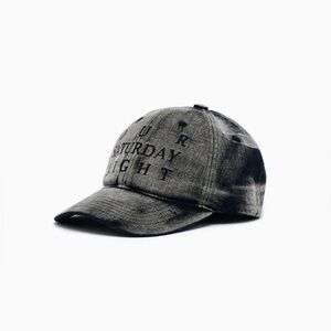 Juan Homme (Korean brand - Musinsa) Black Gray Cap Embroidered Acid Wash Men’s
